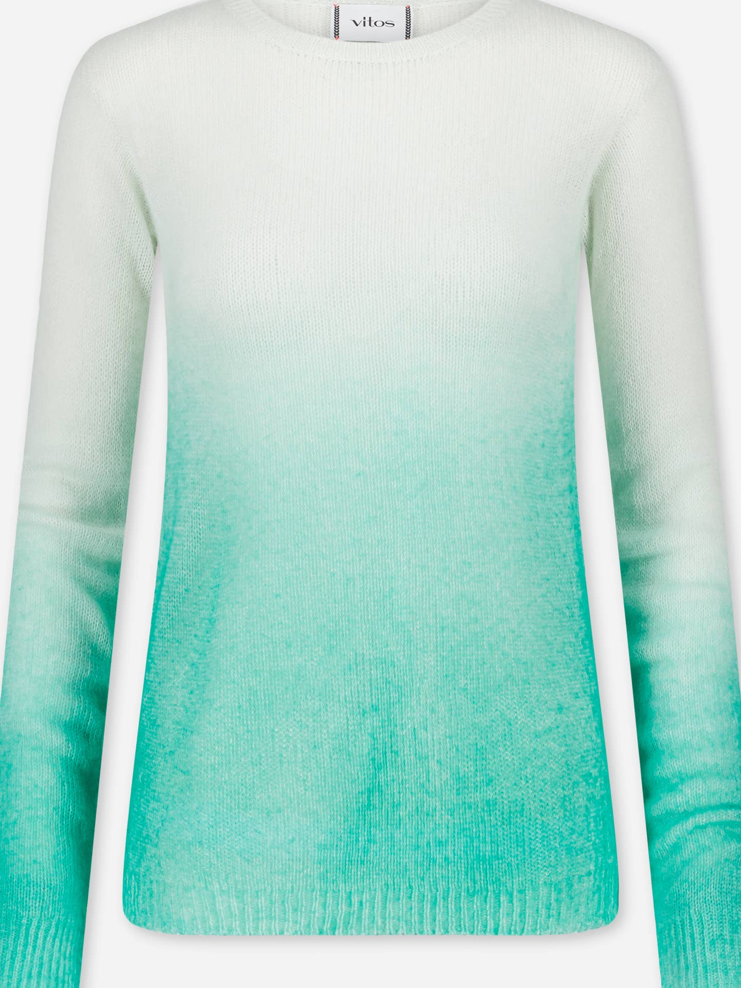 Ultrafine Gradient Cashmere Sweater | Turquoise